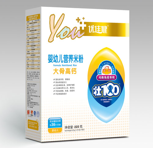 優(yōu)佳健大骨高鈣yingye營(yíng)養(yǎng)米粉盒裝