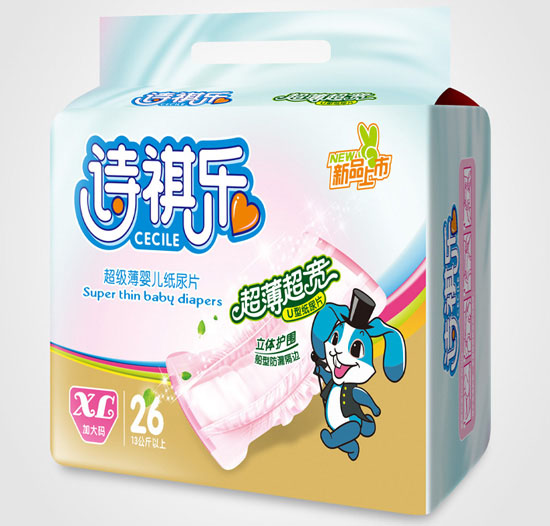 詩(shī)祺樂超級(jí)薄yinge紙尿片XL碼