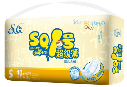 SQ1號超級薄yinge紙尿片S碼40片