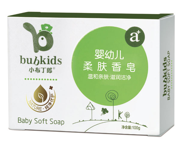 小布丁郎yingye柔膚香皂100g