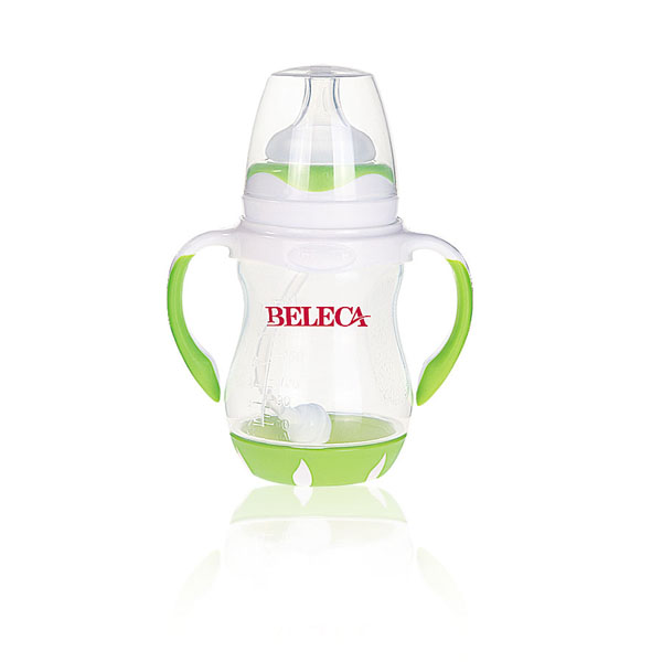 貝樂嘉綠色標(biāo)口yinge弧形奶瓶