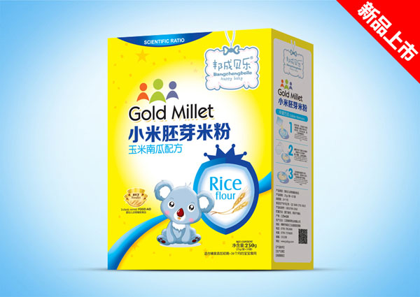 邦成貝樂(lè)玉米南瓜小米胚芽米粉盒裝