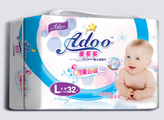 愛(ài)多多海量倍吸yinge紙尿片L碼32片