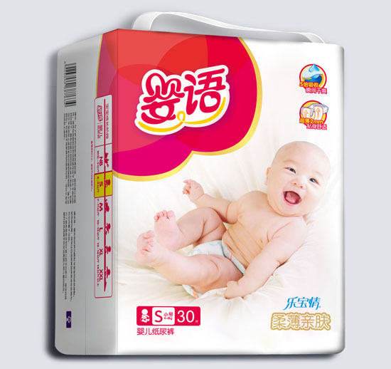 嬰語(yǔ)柔薄親膚yinge紙尿褲S碼30片