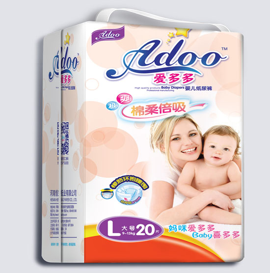 愛多多棉柔倍吸yinge紙尿褲L碼20片