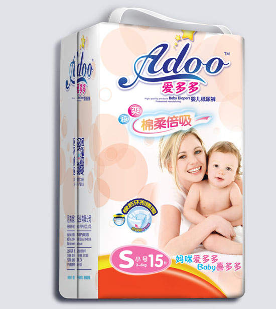 愛多多棉柔倍吸yinge紙尿褲S碼15片