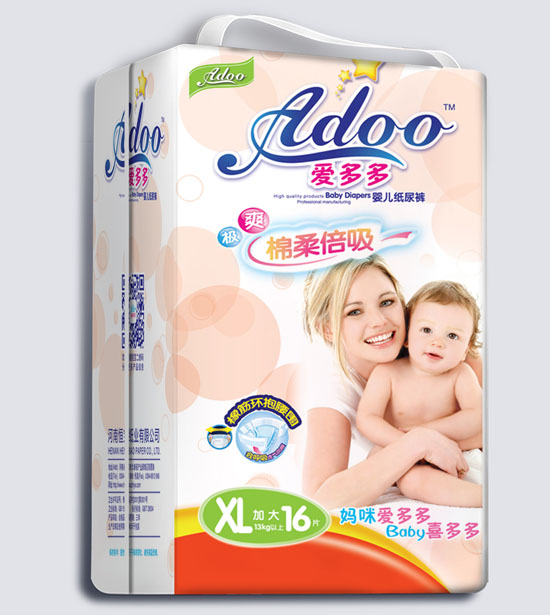 愛多多棉柔倍吸yinge紙尿褲XL碼16片