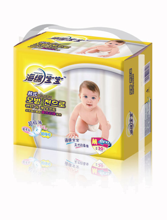 海綿寶寶韓式y(tǒng)inge紙尿片M中碼