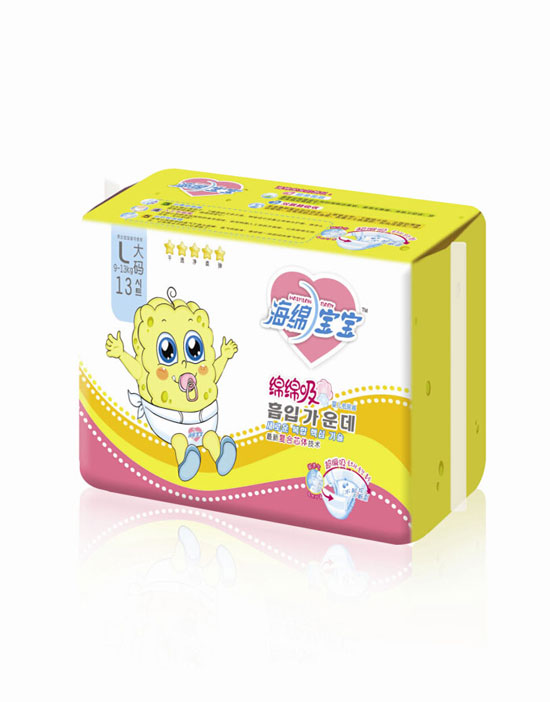 海綿寶寶綿綿吸yinge紙尿褲L大碼