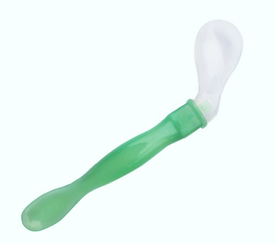 晶瑩硅膠感溫塑料勺