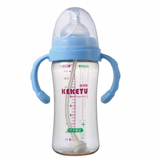 可可兔PPSU寬口自動手柄300ml