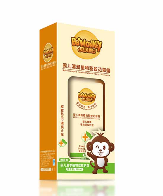 貝貝猴yinge清新植物驅(qū)蚊花草露