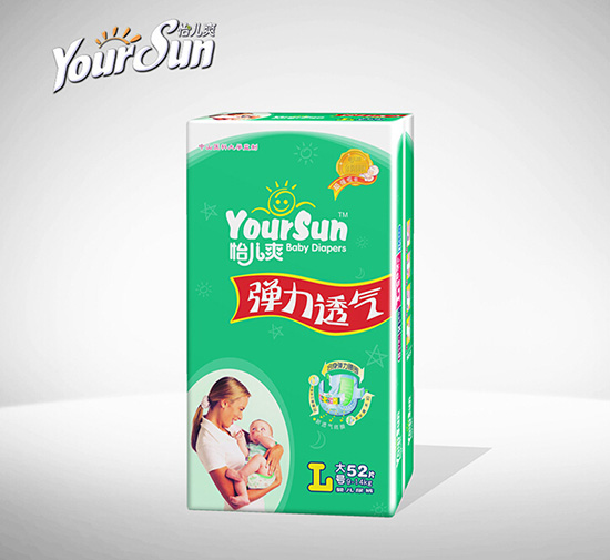 怡兒爽彈力透氣yinge紙尿褲L52片