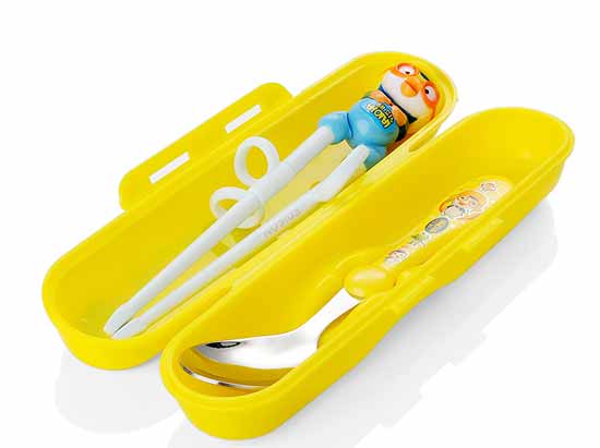 慈愛寶露露筷勺盒3件套黃色