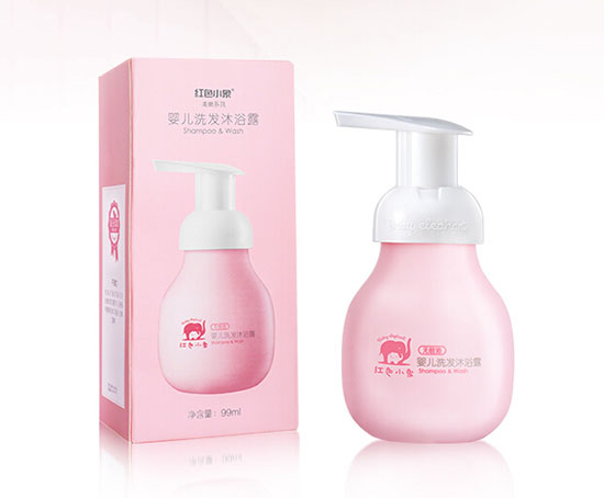 紅色小象yinge無硅油洗發(fā)水沐浴露乳新生兒洗護(hù)二合一