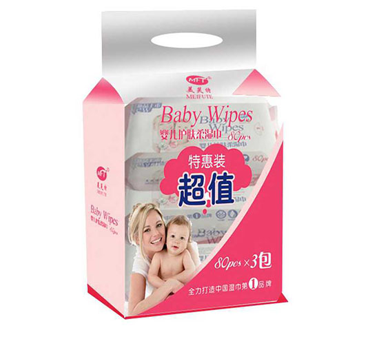 美芙特yinge護膚柔濕巾3連包