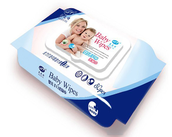 美芙特yinge手口柔濕巾80片蓋裝藍