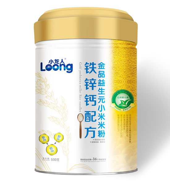 小龍人鐵鋅鈣配方金品益生元小米米粉