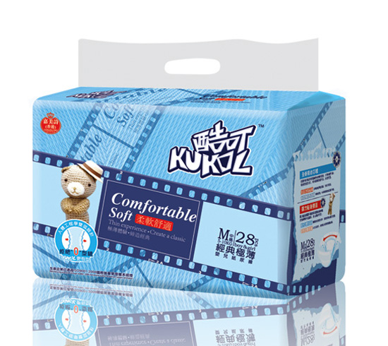酷可經(jīng)典超薄yinge紙尿褲M碼28片小包