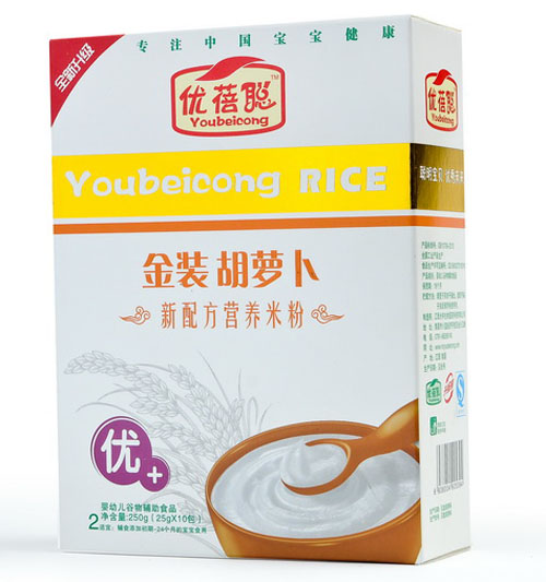 優(yōu)蓓聰金裝胡蘿卜營(yíng)養(yǎng)米粉(優(yōu)+)