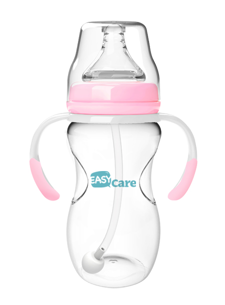 伊斯卡爾240mlPP自動寬口徑奶瓶(紅)