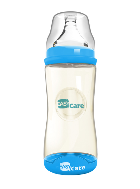 伊斯卡爾260mlPPSU寬口徑感溫奶瓶(藍(lán))