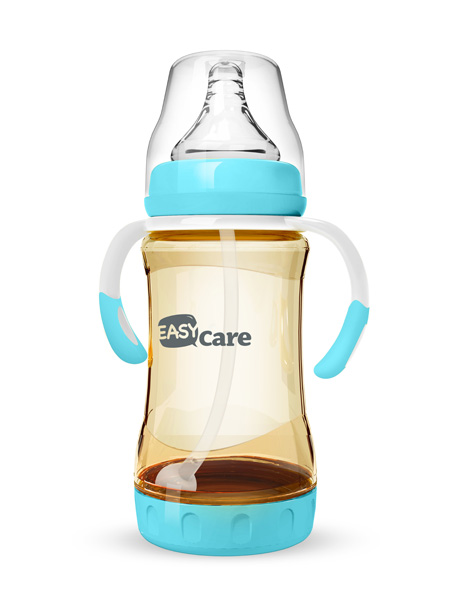 伊斯卡爾240mlPPSU防脹氣自動奶瓶(藍)