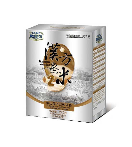 歐能智盒裝2段漢方蒸米淮山蓮子營養(yǎng)米粉