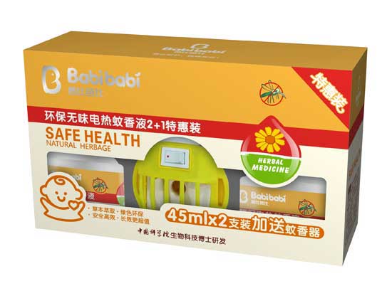 爸比芭比環(huán)保無(wú)味電熱蚊香液特惠裝