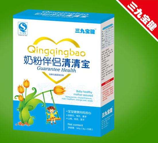 三九寶健奶粉伴侶清清寶盒裝