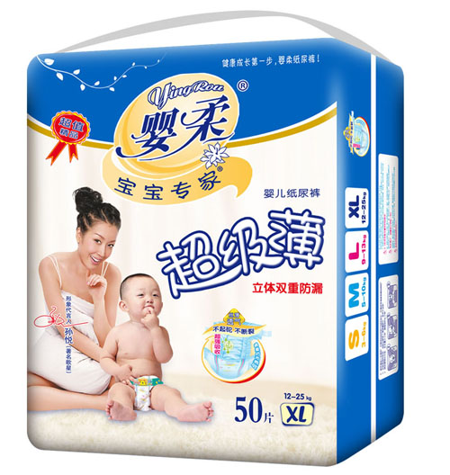 寶寶專家超級薄yinge紙尿褲XL碼50片