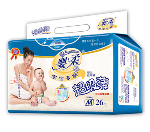 寶寶專家超級(jí)薄yinge紙尿褲M碼26片