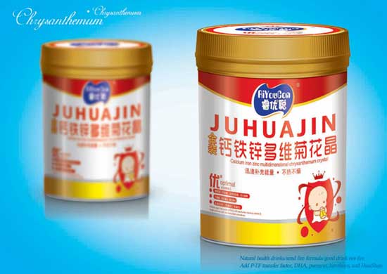 睿優(yōu)聰鈣鐵鋅多維菊花晶