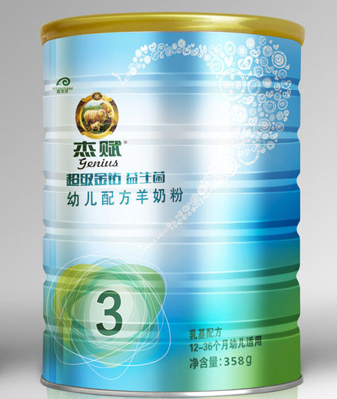 杰賦超級(jí)金鉆益生菌youe配方羊奶粉3段358g