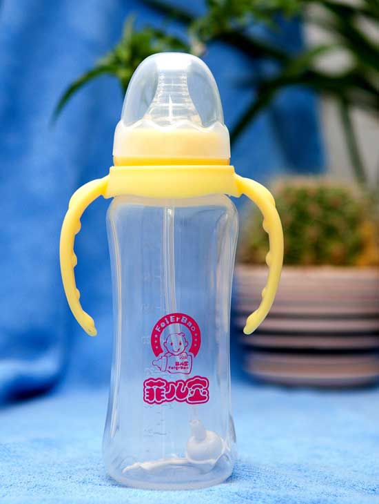 菲兒寶240毫升PP全自動標口奶瓶(黃)