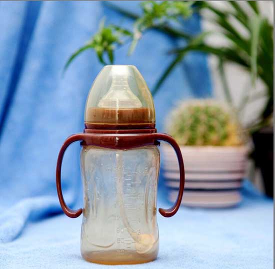 菲兒寶240ML寬口全自動(dòng)奶瓶(咖啡色)