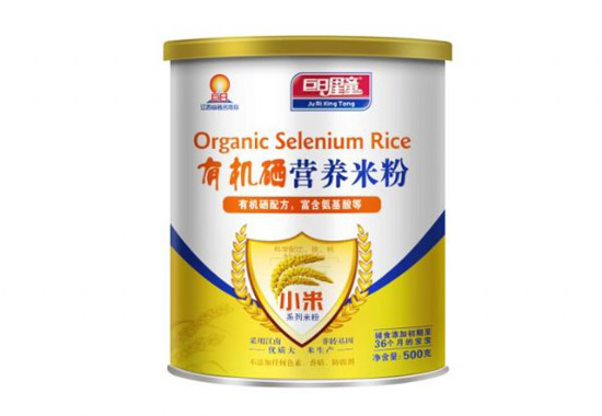 巨日星童小米型有機(jī)硒營養(yǎng)米粉(聽裝)