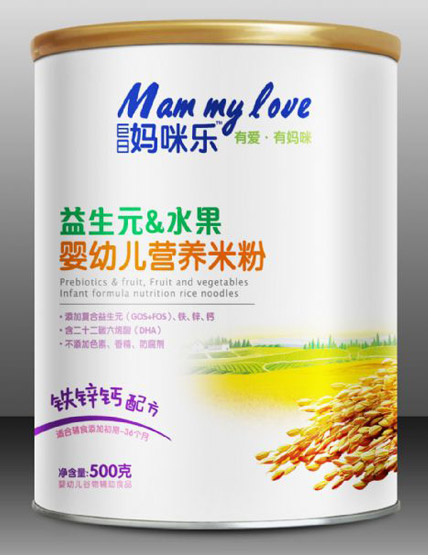 巨日媽咪樂益生元水果yingye營養(yǎng)米粉鈣鐵鋅配方