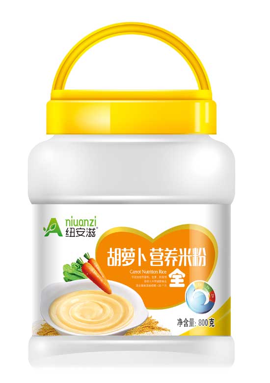 紐安滋胡蘿卜營(yíng)養(yǎng)米粉全段桶裝