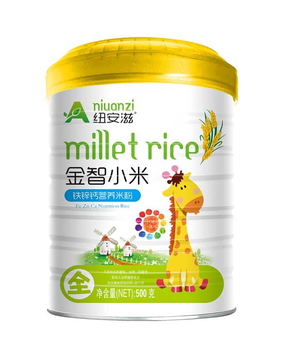 紐安滋鐵鋅鈣金智小米營(yíng)養(yǎng)米粉全段