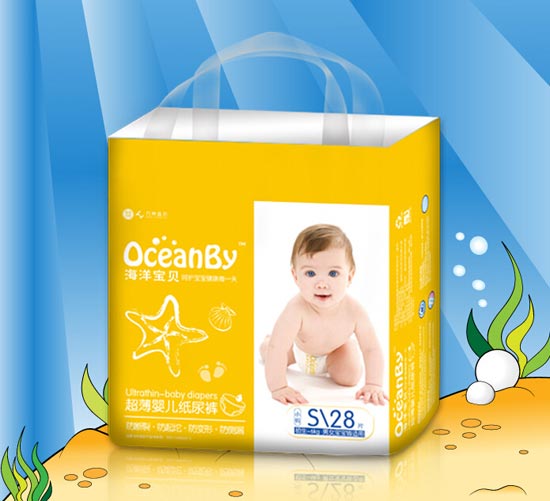海洋寶貝yinge紙尿褲超薄透氣S碼28片