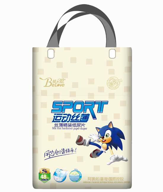 貝+愛(ài)運(yùn)動(dòng)絲薄紙尿片S-48片