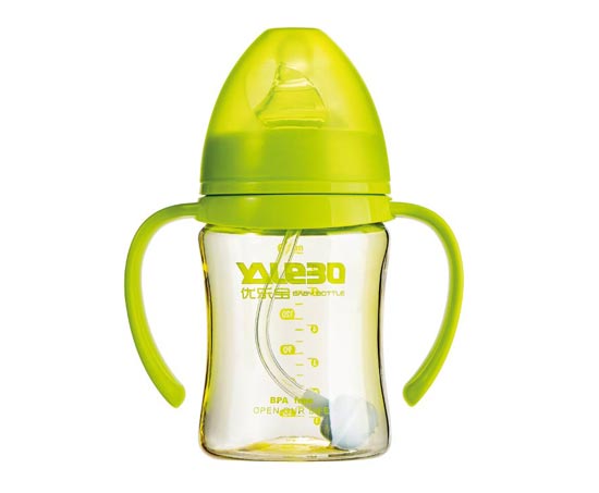 優(yōu)樂(lè)寶PPSU寬口徑有柄自動(dòng)奶瓶180ML(Y)