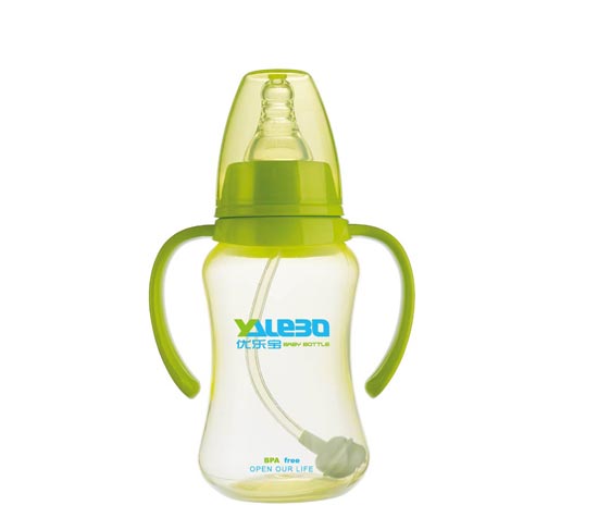 優(yōu)樂寶PP抗菌標準口徑有柄自動奶瓶210ML(M)