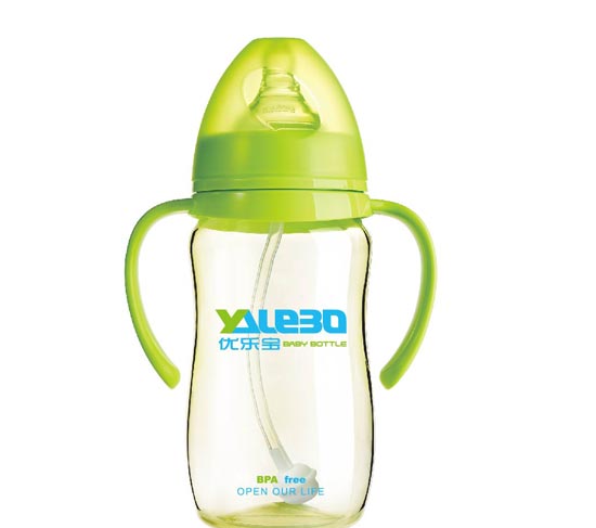 優(yōu)樂寶PP抗菌寬口徑有柄自動奶瓶300ML(Y)