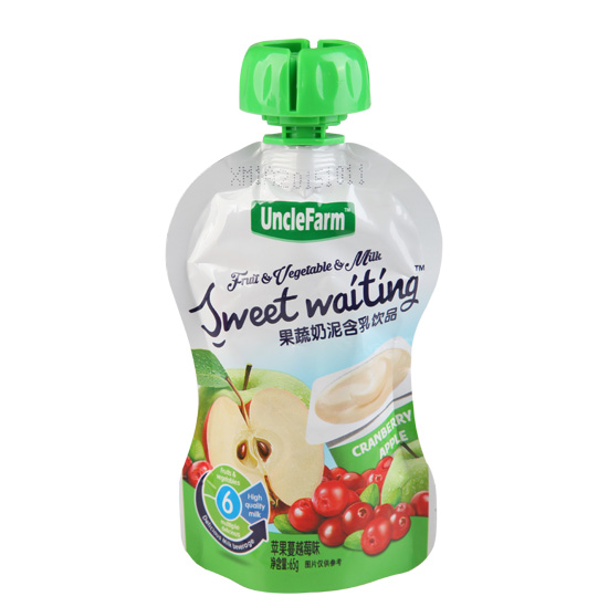 農(nóng)場大叔蘋果蔓越莓味果泥