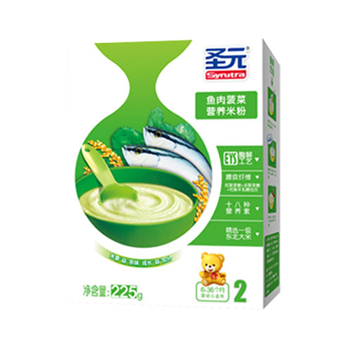 圣元魚肉菠菜營養(yǎng)米粉2段