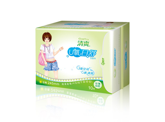 清爽U氧系列---U氧日舒絲薄10片網(wǎng)面衛(wèi)生巾
