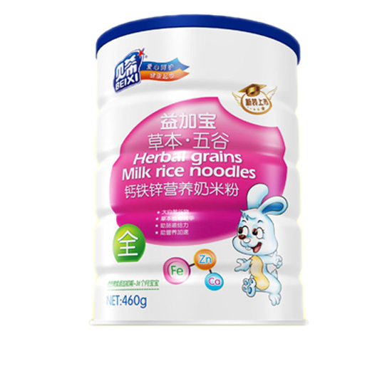 貝希益加寶草本五谷米粉聽裝-鈣鐵鋅配方