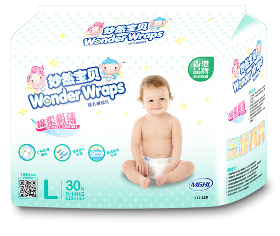 妙然寶貝棉柔極薄yinge紙尿片L碼30片